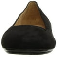thumbnail image 2 of Naturalizer Women's Brittany Ballet Flat, Black Suede, Size 12.0, 2 of 6