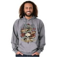 thumbnail image 3 of Love Kills Trust No One Skull Tattoo Hoodie Sweatshirt Women Men Brisco Brands S, 3 of 6