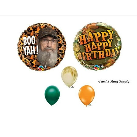 DUCK DYNASTY Uncle Si Camouflage Happy Birthday Party Balloons Favors Decorations Supplies