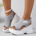 thumbnail image 2 of Dakaela Women's Platform Wedge Sandals Hollow out Non Slip Walking Sneakers Orthopedic Open Toe Casual Summer Sport Shoes with Arch Support Size 6-10, 2 of 9