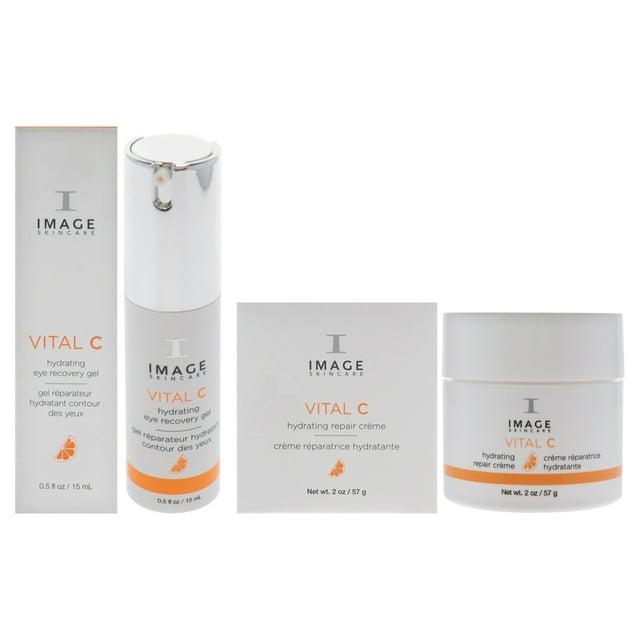 Kit de crema reparadora hidratante y gel para ojos Skincare Image Vital C