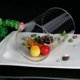 thumbnail image 3 of Glass Salad Bowl Decorative Effect for Household Users Transparent Glass Cylinder Food Storage Container 1Pcs, 3 of 4