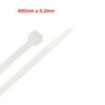 thumbnail image 5 of Uxcell 16 inch 0.2 inch White Nylon Cable Ties Self-Locking Zip Ties Nylon White 25 Pack, 5 of 5