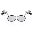 thumbnail image 4 of Universal Cafe Racer Short Stem Chrome Clamp on 3" Round Mirror 7/8"- 1" Bar, 4 of 7