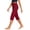 Red #023, variant on Women's Capri Pants Stretch Business Work Capris Casual Straight Leg Office Dress Pants Summer Petite Pants, XL