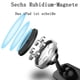 thumbnail image 3 of Soporte para teléfono móvil salpicadero magnético para coche, soporte magnético para teléfono móvil para coche con base adhesiva, soporte para móvil ajustable para coche compatible con iPhone 11 Pro, 3 of 5