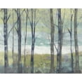 thumbnail image 2 of Goldberger, Jennifer 18x15 Gold Ornate Wood Framed with Double Matting Museum Art Print Titled - Pastel Birches II, 2 of 4
