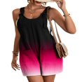 thumbnail image 1 of PENGXIANG Salopette en Lin Décontractée pour Femmes, Short Ample avec Bretelles Réglables, Jambes Larges, Sans Manches, avec Poches, 1 of 7