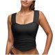 thumbnail image 2 of mfyjkho Camisetas Sin Mangas De Talla Grande, Blusas Sin Mangas Ajustadas Con Cuello En U De Color Liso Para Mujer Tops Casuales Para Mujer Xl, 2 of 8