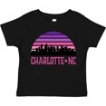 thumbnail image 3 of Inktastic Charlotte North Carolina Gifts Skyline Girls Toddler T-Shirt, 3 of 5