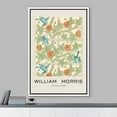 thumbnail image 2 of IDEA4WALL Framed Canvas Print Blue Garden Flower Trellis by William Morris Historic Cultural Illustrations Fine Art Traditional Floral Poster for Living Room, Bedroom, Office - White 24"x36", 2 of 5