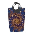 thumbnail image 6 of DouZhe 50L Rectangular Laundry Basket, Fractal Blue Spiral Prints Waterproof Foldable Laundry Hamper with Aluminum Handles, 6 of 6