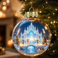 thumbnail image 5 of Fievgin Glowing Christmas Story Ornament, Light Up Mini Holiday Scene Transparent Globe with Warm LED for Tree Window Mantel, 5 of 6