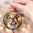 thumbnail image 4 of English Bulldog: Ornament Style Wall or Window Hanging, 2025, Holiday Decoration, Seasonal Keepsake Gift, Unique Collectible, Window Hanging, Home Decor 2025, Holiday Decoration,, 4 of 5