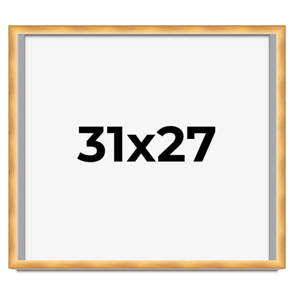 31x27 Shadow Box Bronze Cross-Brushed Display Frame | 1.625 Inches Deep Solid Wood | UV Resistant