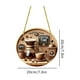 thumbnail image 3 of Juego de café artístico en 2D con disco plano para decoración de fotos, accesorio colgante, decoración de pared, decoración del hogar personalizable, tamaño grande, marco de metal, fácil de, 3 of 7