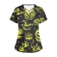 thumbnail image 5 of Puntoco Top de lactancia informal con cuello en V, manga corta y estampado de Halloween para mujer, 5 of 5