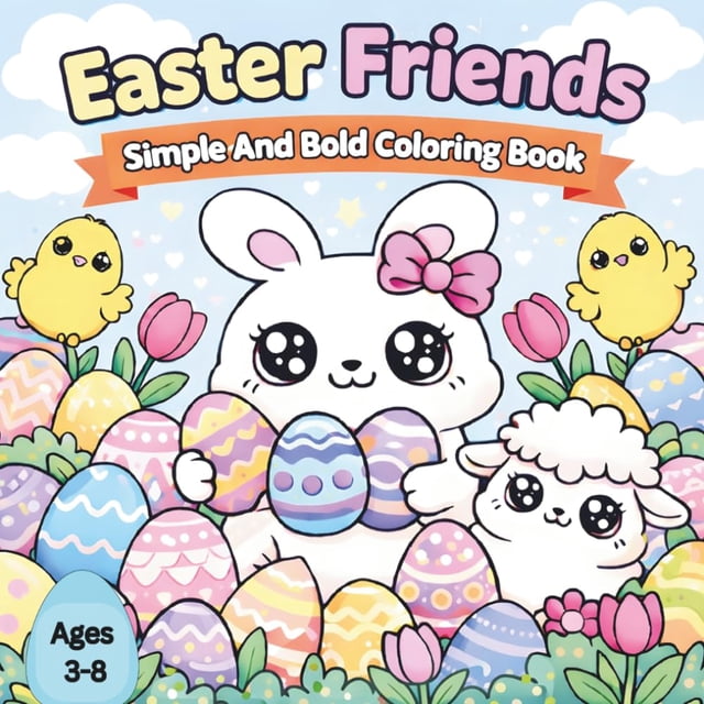 Libro para colorear de Pascua, publicación independiente, para niños de 3 a 8 años