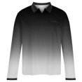 thumbnail image 4 of Golf Shirts for Men Long Sleeve Button Collared T-Shirts Mens Casual Gradient Polka Dot Printed Pullover Breathable Lapel Athletic Workout Tees Tops, 4 of 4