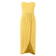 thumbnail image 4 of Vestido informal de playa sin mangas y cuello redondo holgado para mujer - Poliéster, ligero para vacaciones/uso diario, 4 of 5