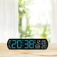 thumbnail image 1 of Reloj despertador digital, reloj digital, fácil de usar, inteligente, portátil, moderno, con LED, relojes de escritorio para sala de té en Azul, 1 of 8