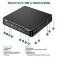 thumbnail image 5 of Portable CD Player Double Headphone Version Contact Button Reproductor CD Walkman Rechargeable Shoc, 5 of 5