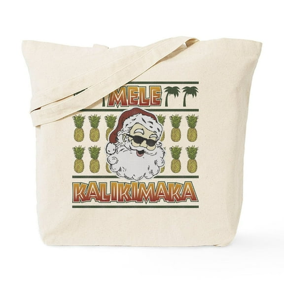 CafePress - Mele Kalikimaka Tote Bag - Unisex Canvas Tote Bag, Beige, 1-Piece