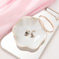thumbnail image 4 of 1 plato de joyería de cerámica, regalos para mujeres, joyería de su hoja, bandeja para llaves, anillo pequeño, soporte para platos, mesita de noche, decoración de entrada, decoración del hogar, Navidad, cumpleaños, regalo de amistad para amiga y colega ER, 4 of 5