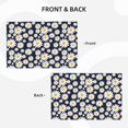 thumbnail image 4 of Rocae Daisy Floral Printed Heat Resistant Place Mats,Classic Hemstitch Cloth Fabric Placemats Imitation Linen Place Mat Table Mats 18x12 inch, 4 of 9