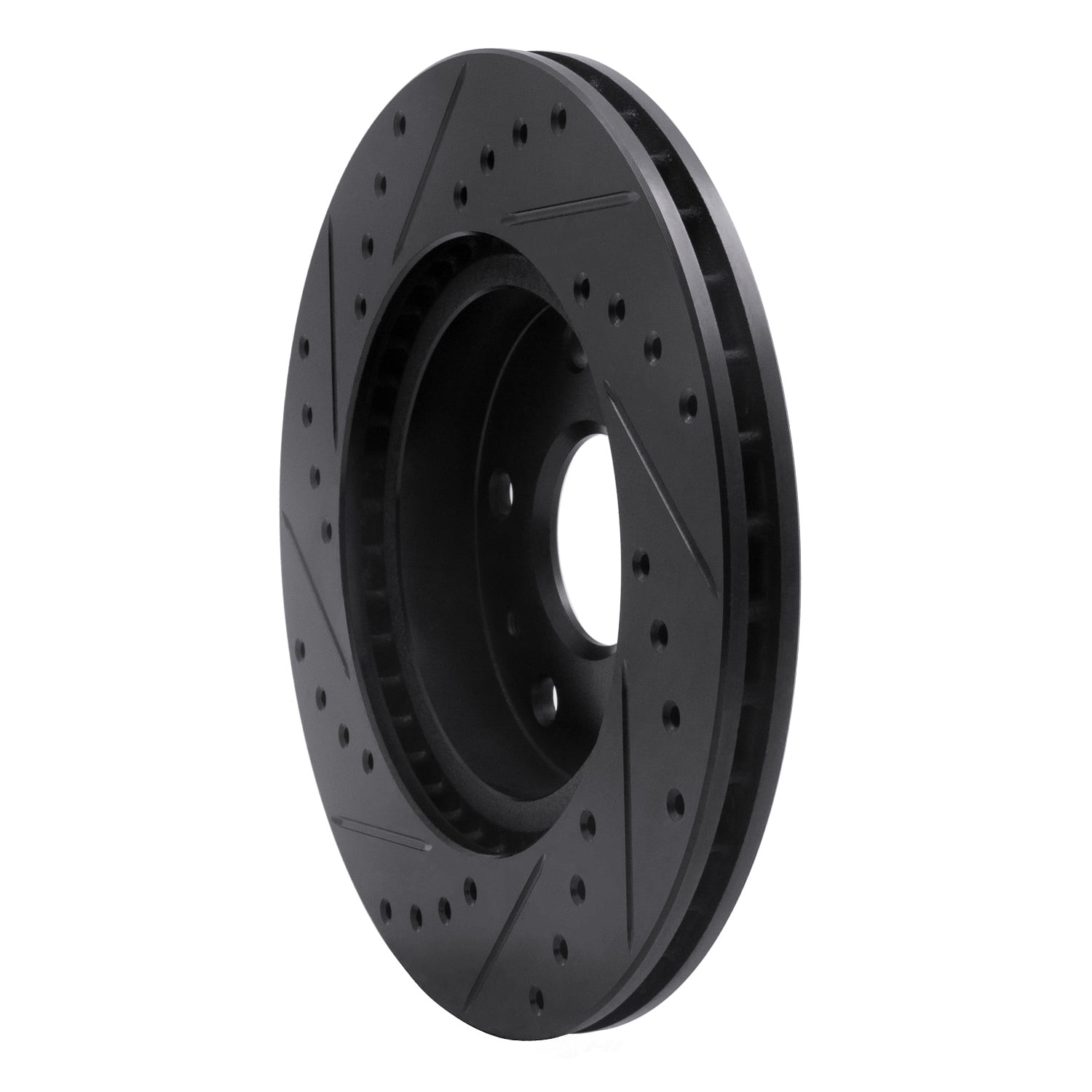 Dynamic Friction Company 633-01004R DFC Brake Rotor - Drilled And Slotted - Black