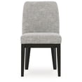 thumbnail image 4 of Signature Design by Ashley Burkhaus Traditional Upholstered Dining Chair, Set of 2, Dark Brown, 4 of 6
