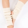 thumbnail image 3 of Woman Yoga Socks Girls Female Knitted Leg Warmers Boot Socks Body Cover For Gym Fitness Dance Ballet Exercising white, 3 of 9