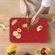 thumbnail image 5 of Juego de tablas de cortar de plástico - Tabla de cocina reversible de doble cara para carne y verduras, apto para lavavajillas, 3 tamaños (11,4x7,5 in), 5 of 6