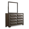thumbnail image 5 of FOA Werren 5pc Espresso Wood Bed Set - Queen + 2 Nightstands + Dresser + Mirror, 5 of 12