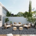 thumbnail image 3 of Outdoor Rug for Patio,Waterproof Reversible,Non-Slip Large Area Rug for Camping, RV, Deck, Balcony, Backyard, Multiple Sizes & Patterns, 3 of 5