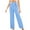 Blue, variant on HUPOM Medieval Pants Womens Pants Chinos High Waist Rise Full Straight-Leg Black 2XL