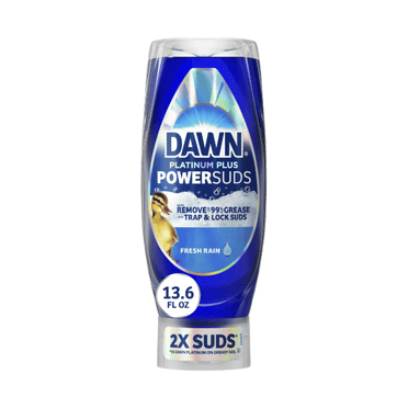 Plus PowerSuds Liquid Dish Soap, 13.6 oz. EZ-Squeeze Bottle Dawn Platinum Plus PowerSuds Liquid Dish Soap