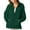Army Green, variant on Lindreshi Womens Full-Zip Hooded Sweatshirt Women's Loose Long Sleeve Casual Zipper Tops Blouse with Pocket Sweatshirt Jackets