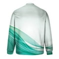 thumbnail image 4 of IROINNID Savings Crew Neck Pullover Sweatshirts Loose Graphic Print Long Sleeve Daily Fit 3D Printed Sweatshirts Tops,Mint Green, 4 of 4