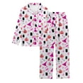 thumbnail image 4 of QHFBli Halloween Pajama Set Funny PJ Pant for Men Women Matching Couples Unisex, 4 of 5