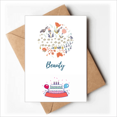 thumbnail image 1 of Orange Powder Flower Paint Happy Birthday Greeting Cards Envelopes Blank, 1 of 3