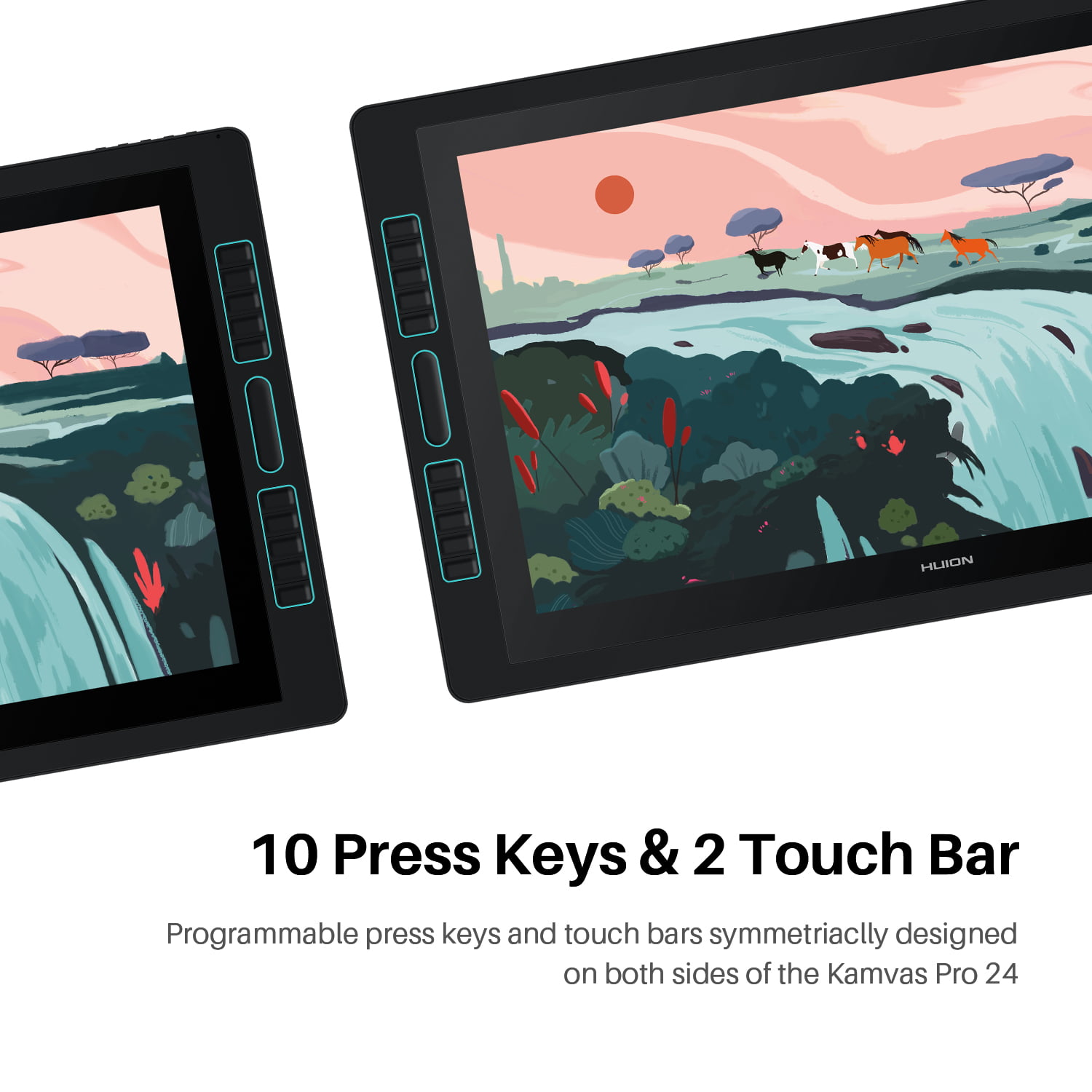 Huion Kamvas Pro 24 2.5K Drawing Tablet Graphics Monitor 20 
