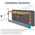 thumbnail image 4 of Here Comes The Sun License Plate Frames 2 Pieces Boho Sun License Plate Frames Cover Holders for Women Men Auto Decoration Hardware 2 Round Holes Quality Aluminum License Plate Frame, 4 of 6