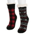 thumbnail image 4 of MUK LUKS Women's Tall Cabin Socks, 2-Pack, OSFM, 4 of 5