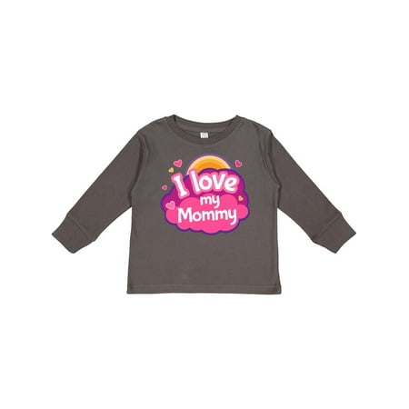 

Inktastic I Love My Mommy Girls Gift Toddler Toddler Girl Long Sleeve T-Shirt