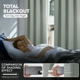 thumbnail image 3 of Deconovo 100% Blackout Curtains for Bedroom, Thermal Insulated, 2 Panels, 52"x108", Light Gray, 3 of 9