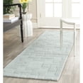 thumbnail image 3 of SAFAVIEH Martha Stewart Knot Geometric Wool Area Rug, Waterfall, 8' x 8' Round, 3 of 9