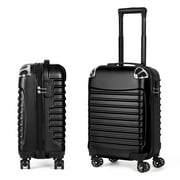 Hardside Carry-On Spinner Luggage,20-Inch,Black