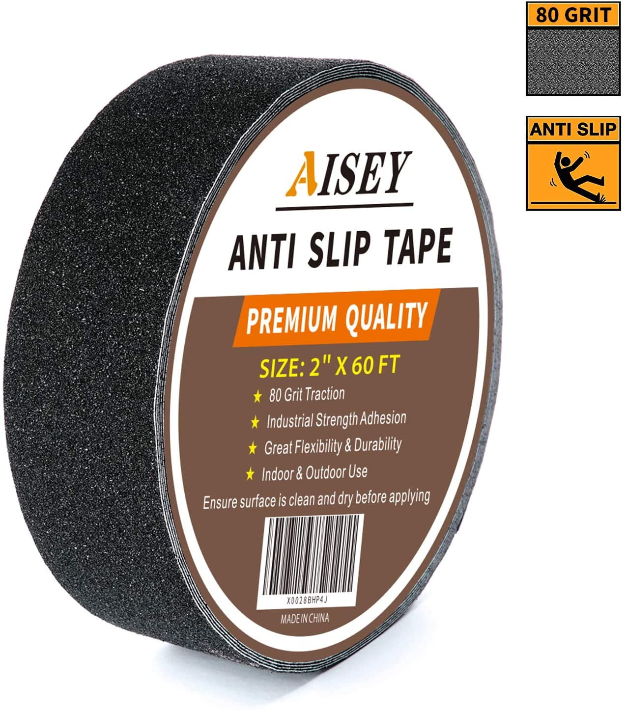 Decorx 2 X 60ft Non Slip Tape Outdoor Stairs Steps Floors Safety Black Anti Traction Waterproof Inch Highest Strong Adhesive Use On Walkways Ramps And Anti Slip Traction Tape Waterproof