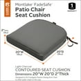 thumbnail image 3 of Classic Accessories 20"x20"x2" Charcoal Square Seat Cushion, Montlake, 3 of 7